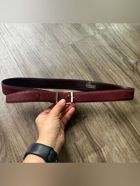 Vtg Robinsons suede red belt